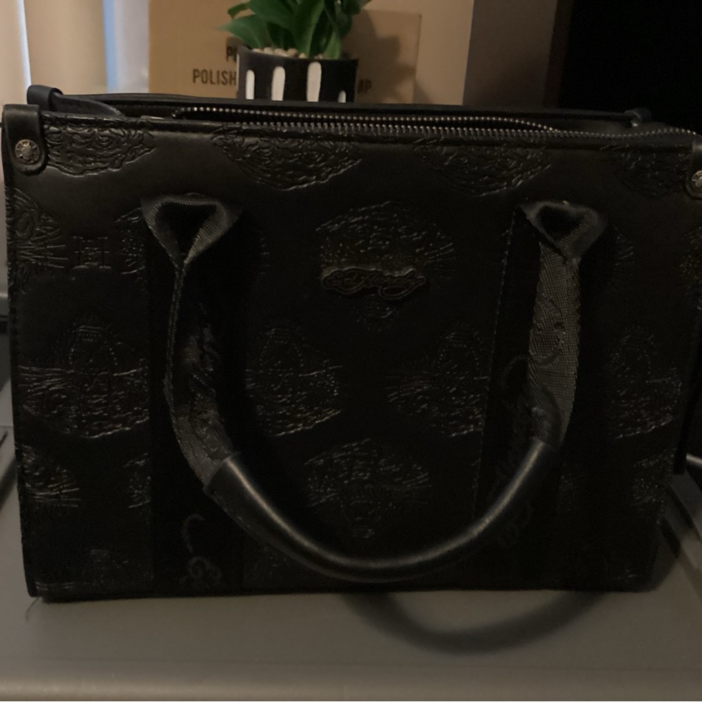 Ed Hardy Black Crossbody Bag